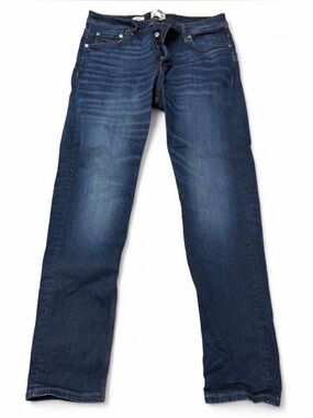 River Island Men's Dark Blue Slim Jeans